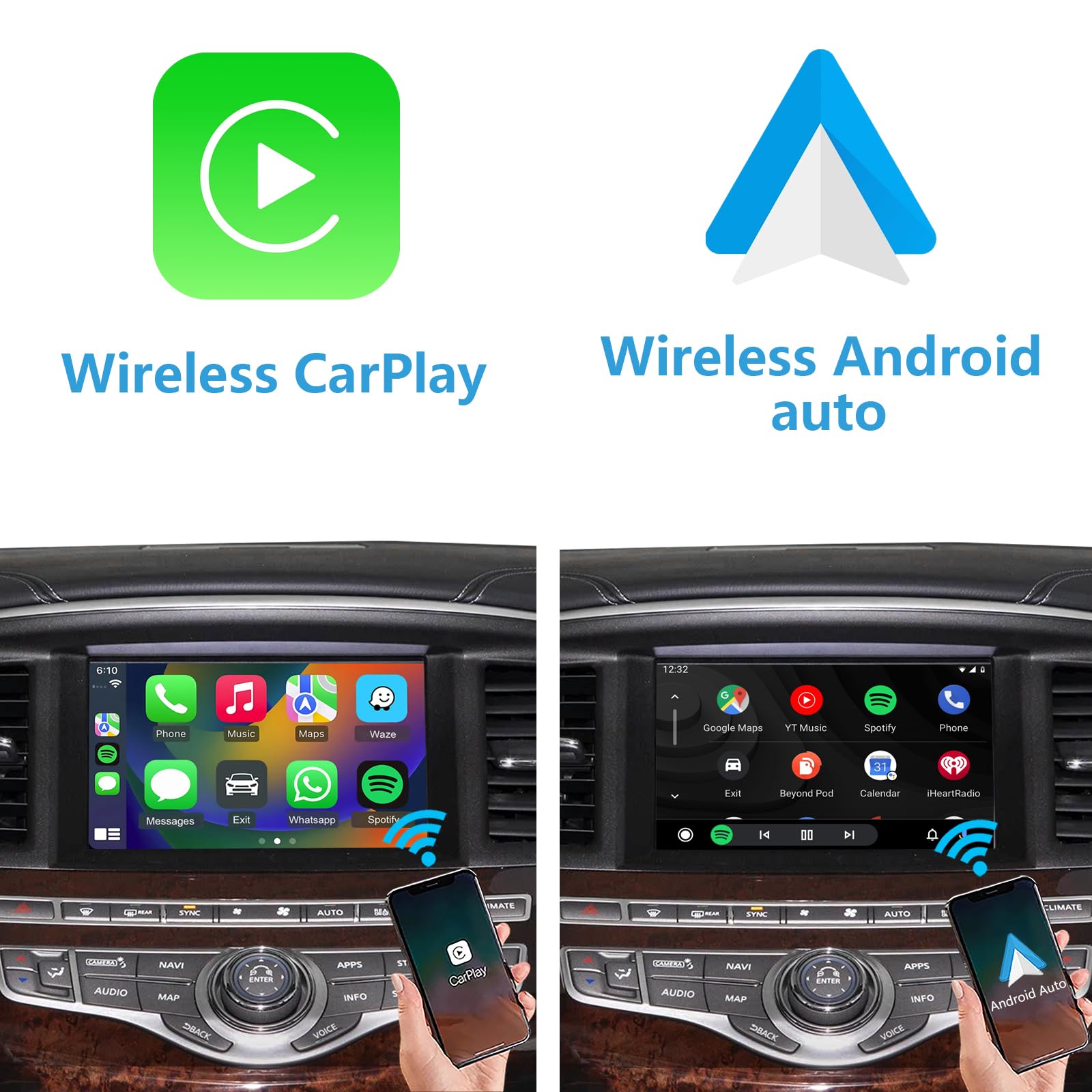 Amazon.com: Wireless CarPlay & Android Auto Module Compatible with
