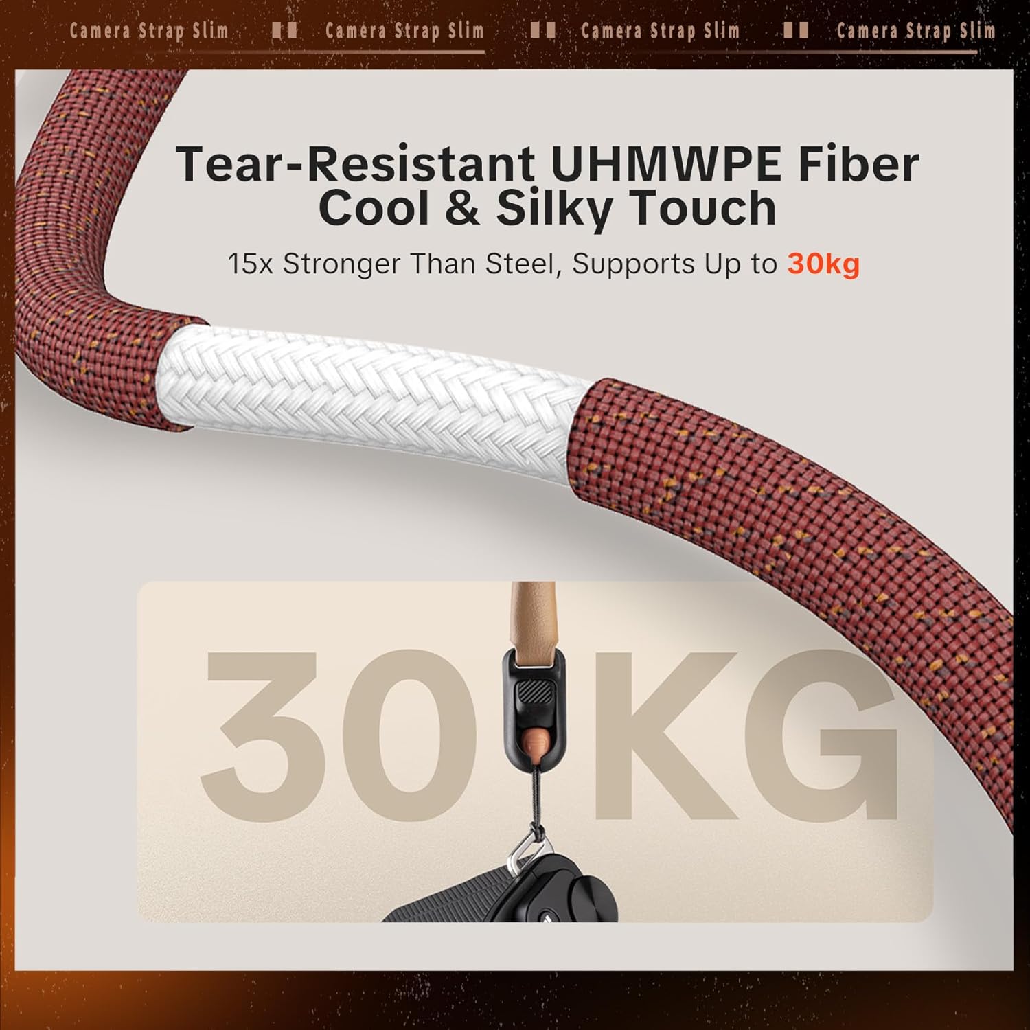 PGYTECH Camera Shoulder Strap Slim Vintage Style, Adjustable 32.2-53.5in Quick Release Retro Leather Neck Strap for Compact Camera/Mirrorless/Smartphone for Travel/Street Photography, Olive Green - Image 4