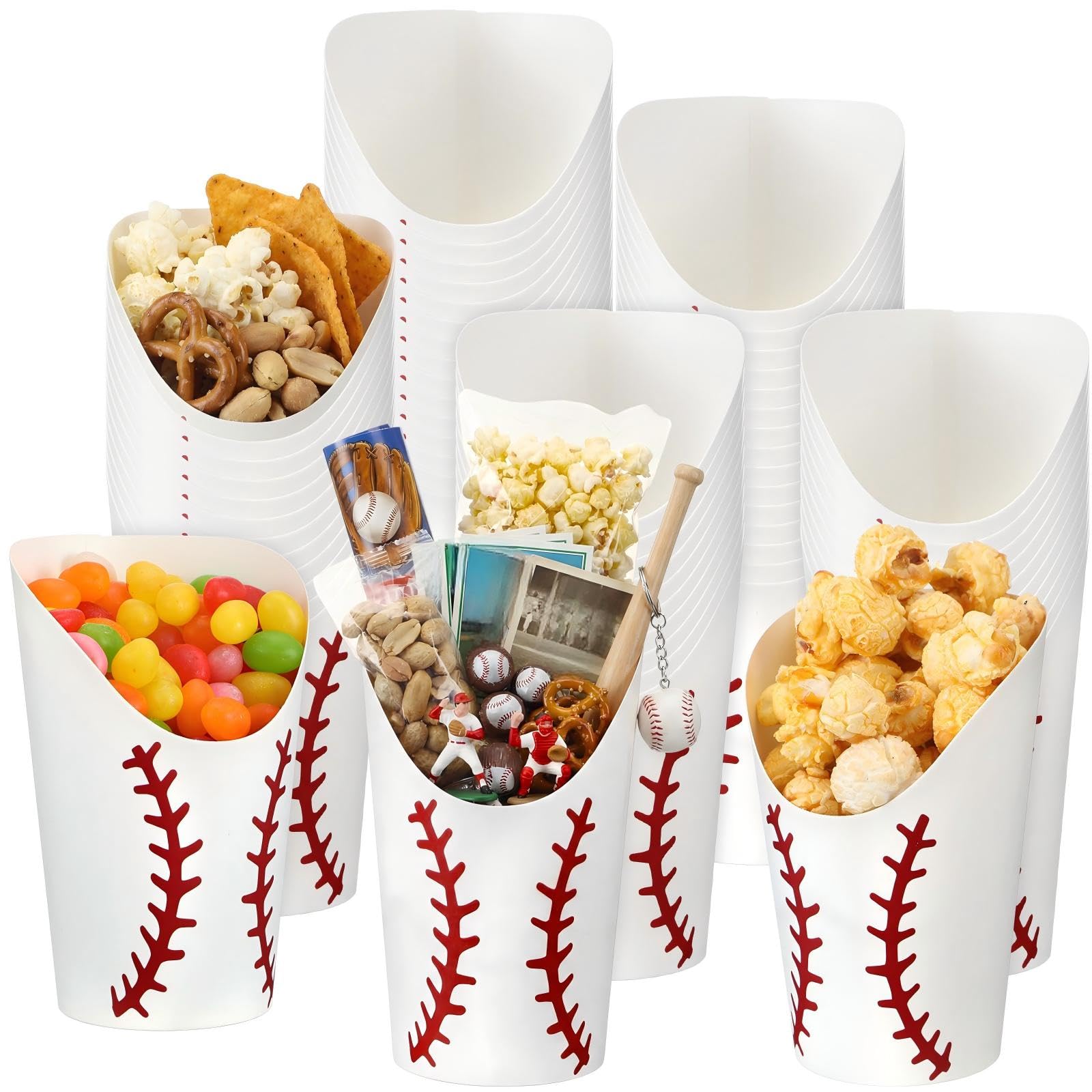 Gobelets en carton de baseball pour apéritif dinatoire et anniversaire d'enfant