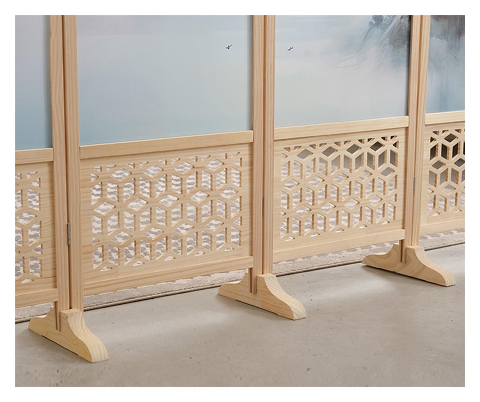 Cloisons de porte en bois chinoises pour salon et bureau élégant