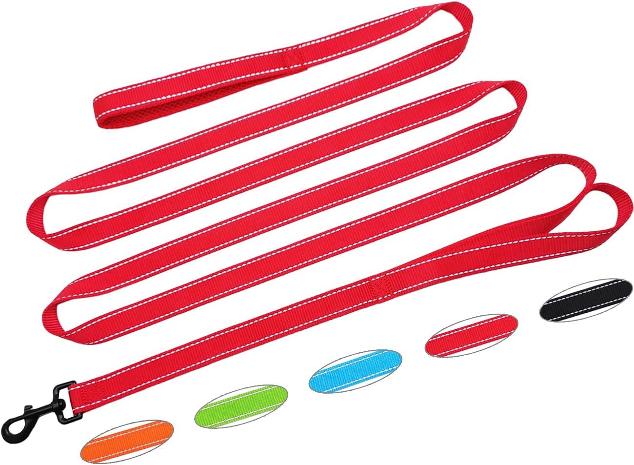 Taglory Reflective Dog Leash With Padded Handle And Metal Hook, Durable Nylon Do - Foto 8