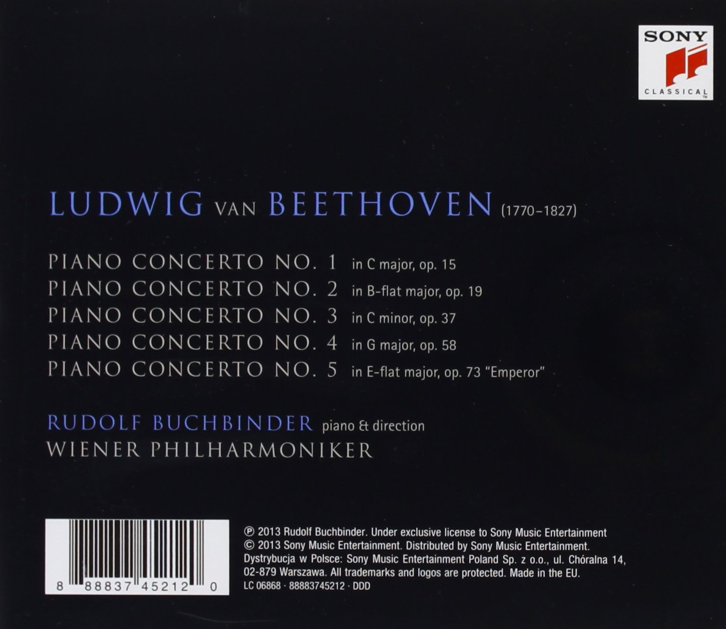 Beethoven: Die Klavierkonzerte