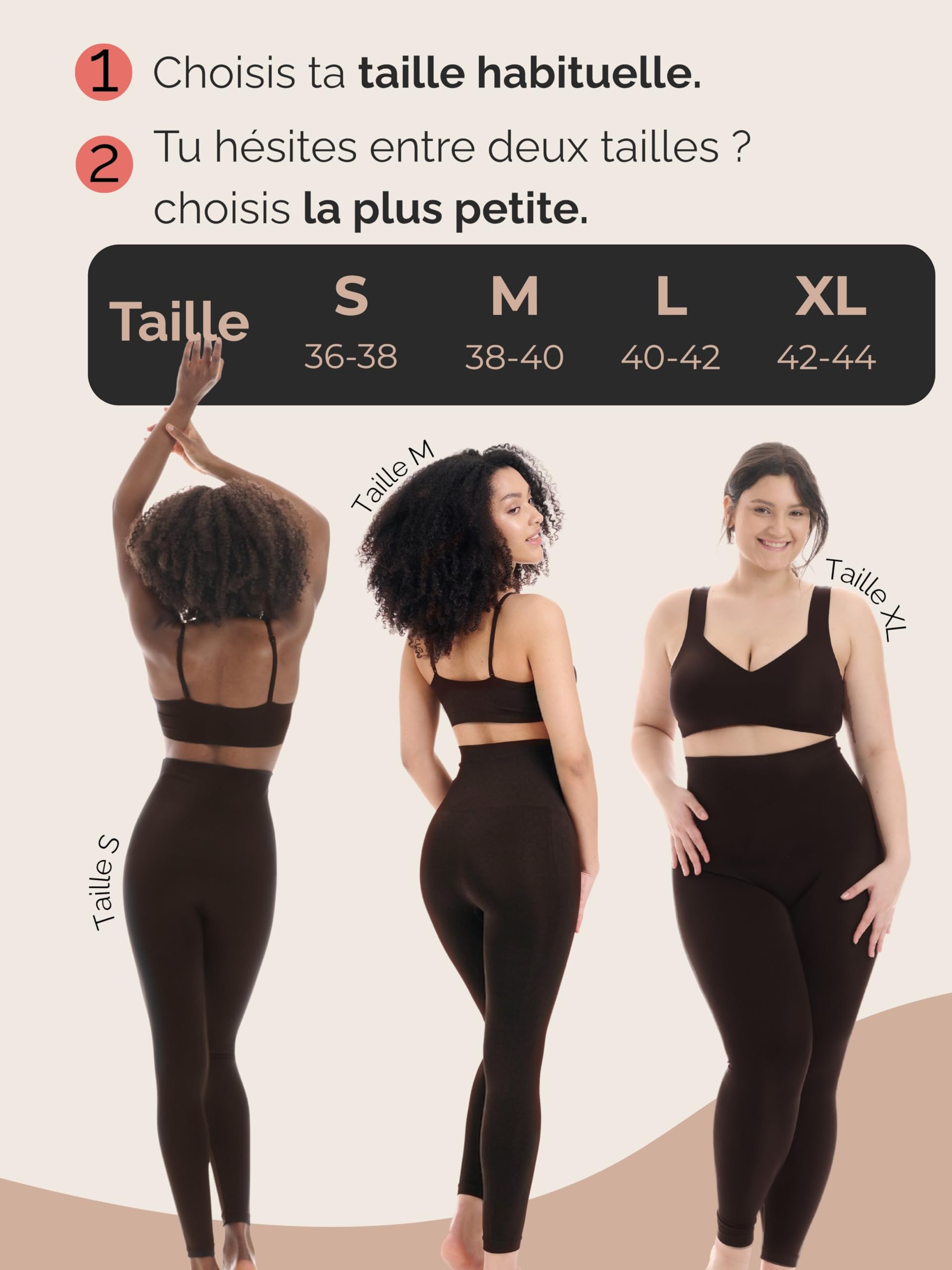 TONEST Leggings Sculptant Taille Haute modelant la Silhouette - Pantalon Sculptant - Push-Up - Panty Remodelant pour Le Ventre - 4000-MS-CC