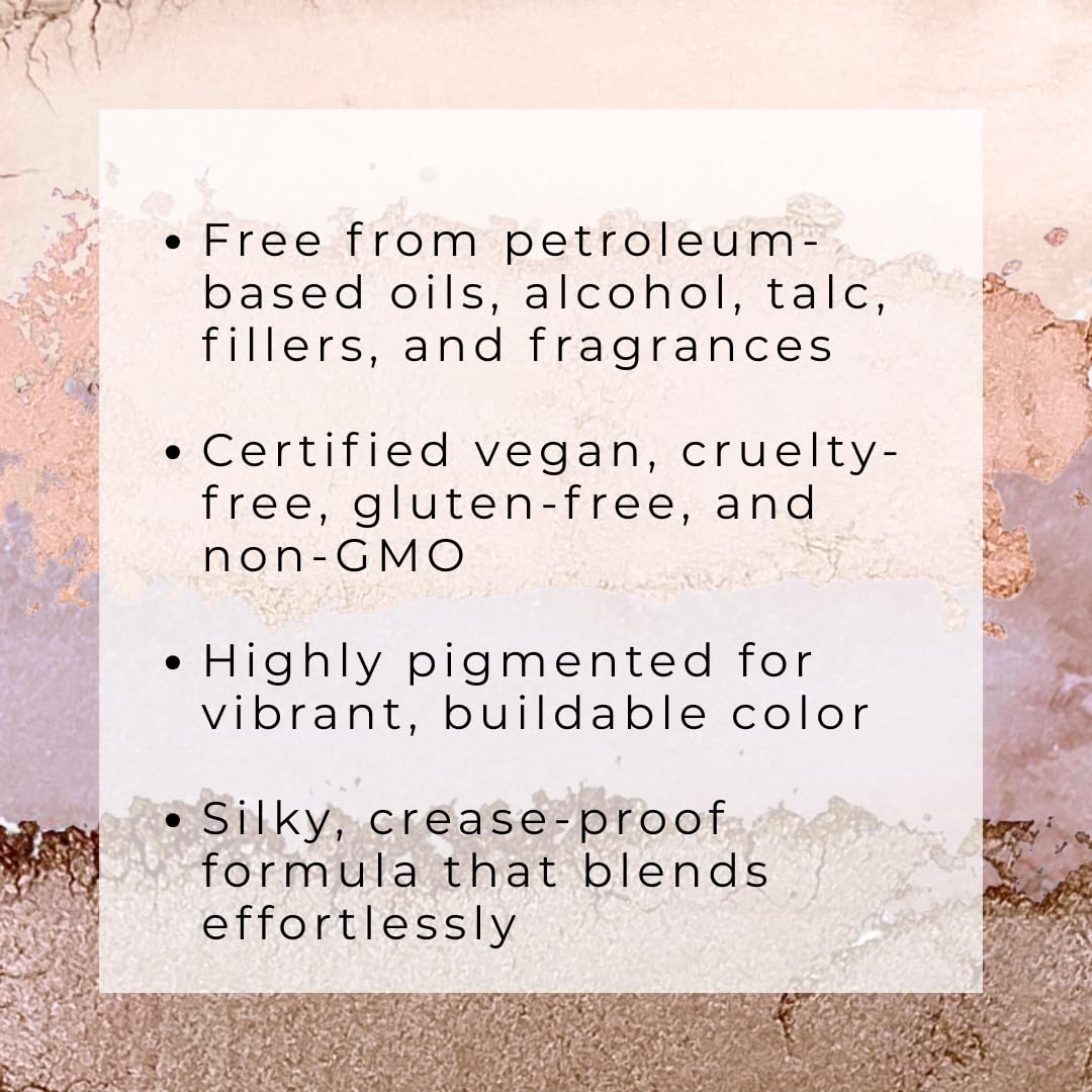 Honeybee Gardens Skinny Dip - Paleta de sombras de ojos recargable, ingredientes naturales, sin gluten, vegana, sin parabenos