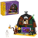 Halloween Barn Building Toy - Room Decor & Pretend Play Set for Boys & Girls, Ages 9+ - Halloween Toys & Crafts for Kids - Gift Idea - W/Scary Skeleton Minifigure - 40721