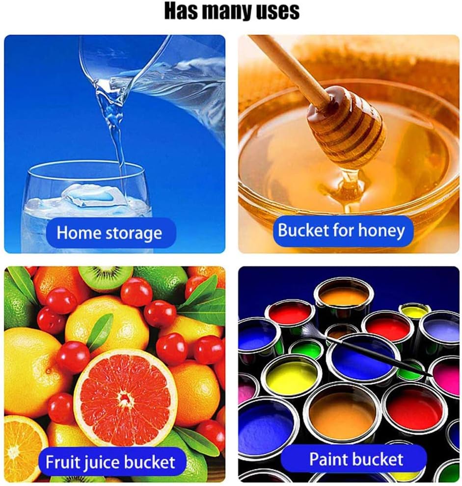 Outdoor Household Water Purification Bucket, Large-Capacity Storage Layer Water Purification Food-Grade Large Plastic Bucket with Lid Valve Outdoor Camper Water Tank,50L