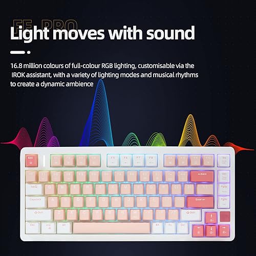 Miniatura 6 de FE75Pro Teclado mecánico inalámbrico RGB intercambiable en caliente, teclado de tres capas de amortiguación para juegos de 81 teclas,