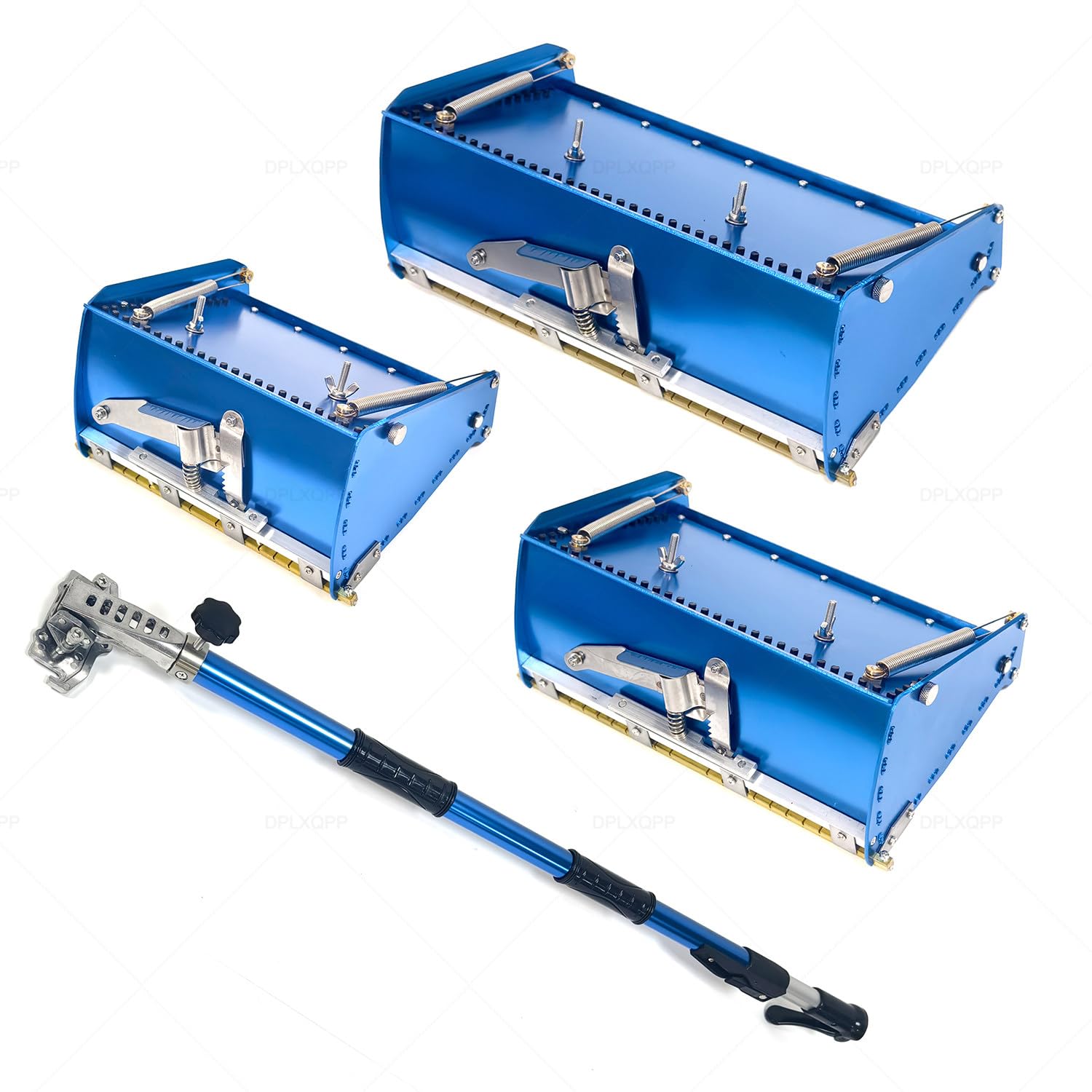 Kit Finitura Cartongesso,Scatola Raschiatura Intonaco a Doppia Molla per Distribuzione Uniforme dello Stucco,Rotazione Flessibile 120° E Superficie di Raschiatura Ampia per Pareti Fullset