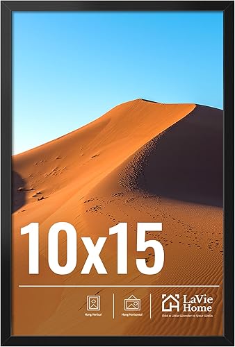 Miniatura 52 de LaVie Home Marco de fotos de 2 x 3, marco de fotos negro de 2 x 3 con plexiglás HD, marco de visualización de 2 x 3, 1 paquete, colección clásica