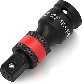 Olsa Tools Locking Impact Socket Extension | 1/2" Drive, 3" Long | Impact Rated Cr-Mo Socket Extension Bar | High Torque Locking Impact Extension | Made for Professional Mechanics | Part: 1456