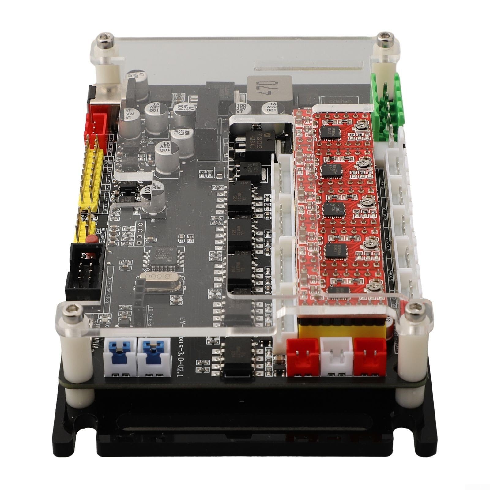 for grbl 4-Achsen-Steuerplatine für CNC-Fräser-Gravierer, ARM 32-Bit-Bewegungssteuerung mit USB-Schnittstelle für Fräsmaschine, DIY-Projekte, Standardgröße