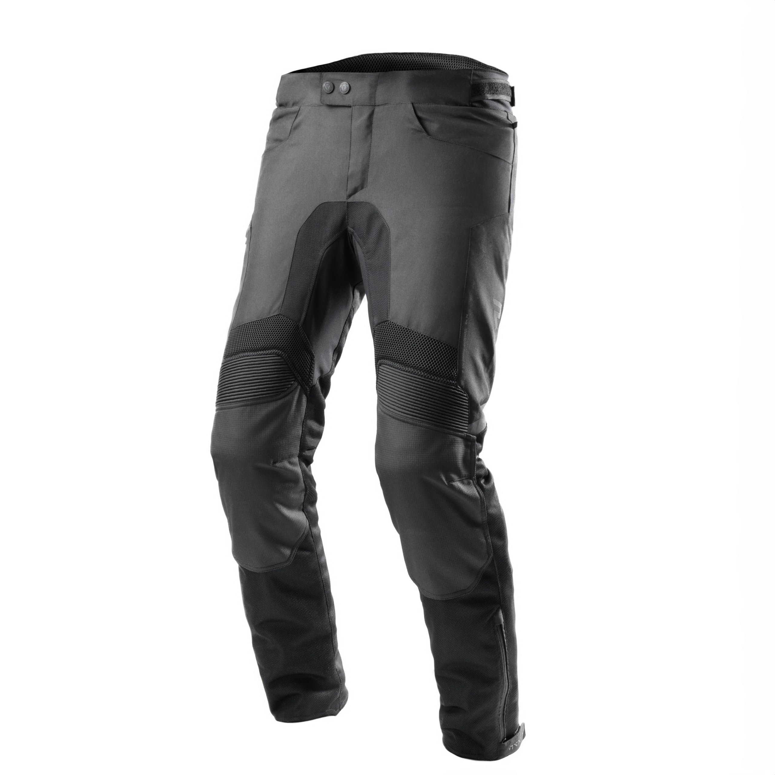 REBELHORN Jax Pantaloni da Moto Uomo | Tessile | Protezioni per Ginocchia e Fianchi Livello 2 | Membrana Humax Rimovibile | Grandi Pannelli di Ventilazione a Rete | Taglie Fino a 10XL