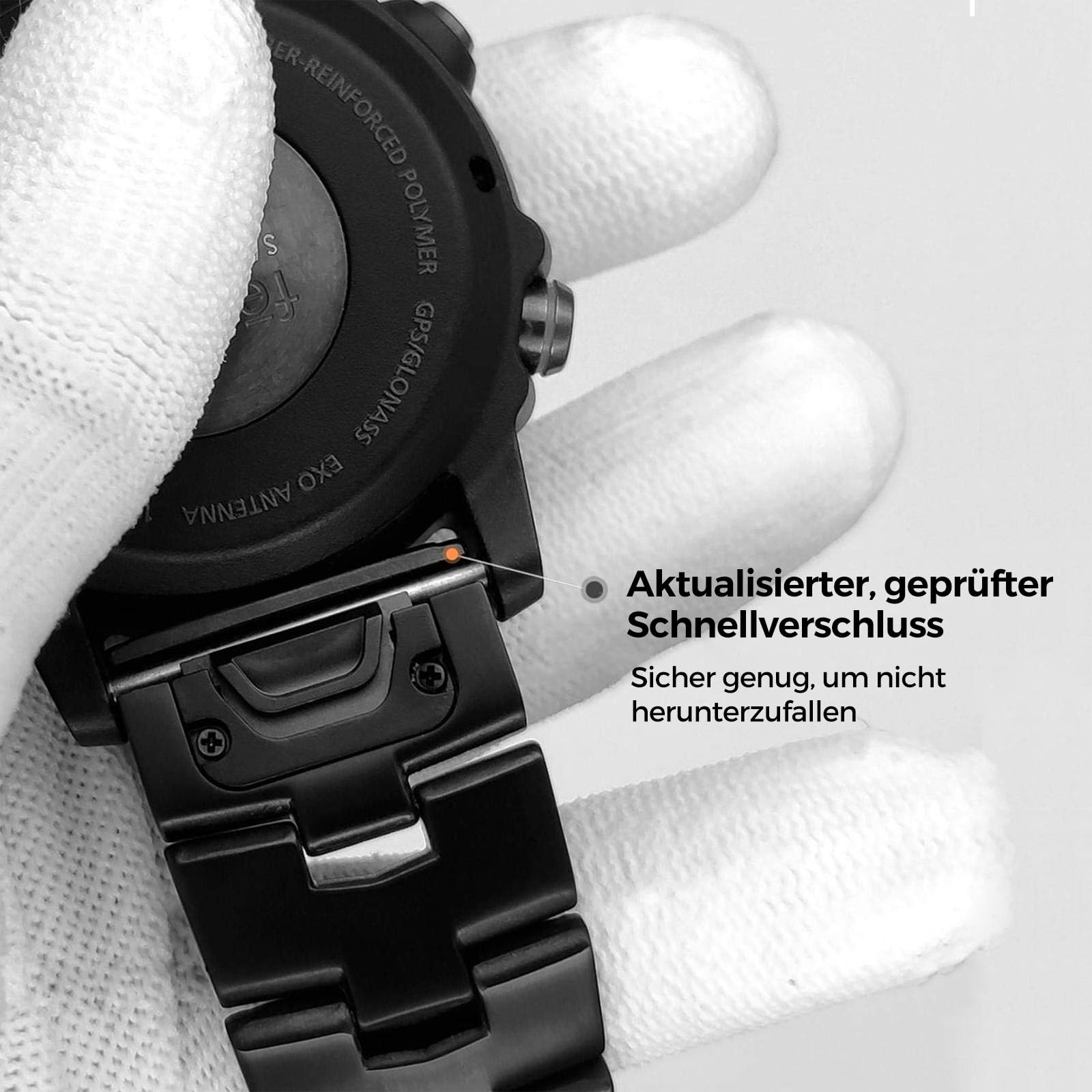 26mm Titan Armband mit Schnellverschluss Kompatibel mit Fenix 8 51mm/Enduro 3 51mm/7X Pro/6X Pro, 22mm Metall Armband 22mm Kompatibel mit Fenix 8 47mm/E 47mm/7/6 Pro/5 Plus/Forerunner 965 955