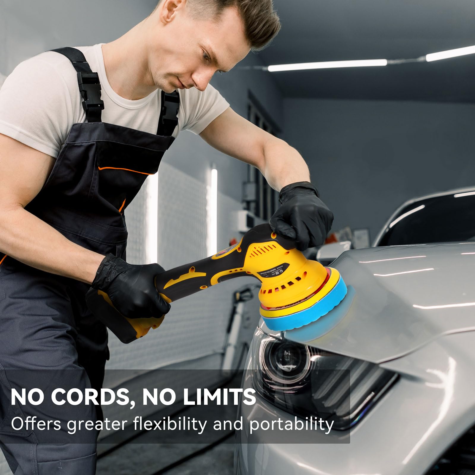 Polerka buforowa kompatybilna z akumulatorem Dewalt 20 V, bezprzewodowy bufor orbitalny 15 cm, bezszczotkowy bufor samochodowy do łodzi, polerowania samochodu i woskowania (tylko narzędzie