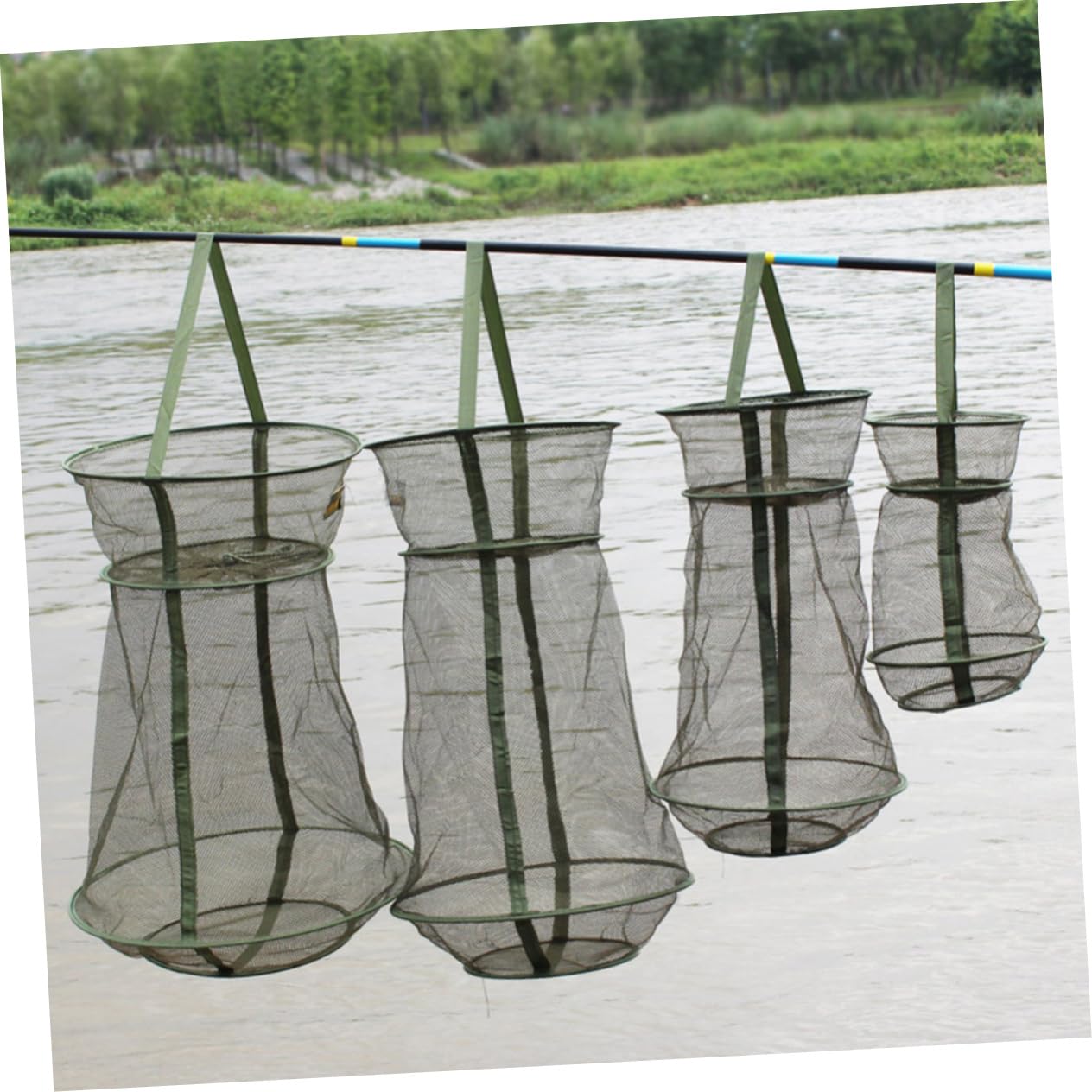 SUPVOX 6 Pezzi Gabbia Per Pesci Rete A Rete Trappole Da Pesca Maglia Cestino Da Pesca Rete Da Pesca Rete Da Pesca Pieghevole Rete Da Pesca Rete Da Pesca Portatile Trappole Da Pesca