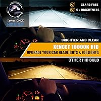 Vista 2 de Xentec Bombilla de xenón de repuesto D2S D2R D2C 10000K (paquete de 2 bombillas)