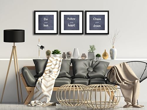 Vista 85 de Juego de 6 portarretratos de 5 x 7 con cristal real para fotos de 4 x 6 con paspartú o 5 x 7 sin paspartú, para pared o mesa, marcos de fotos