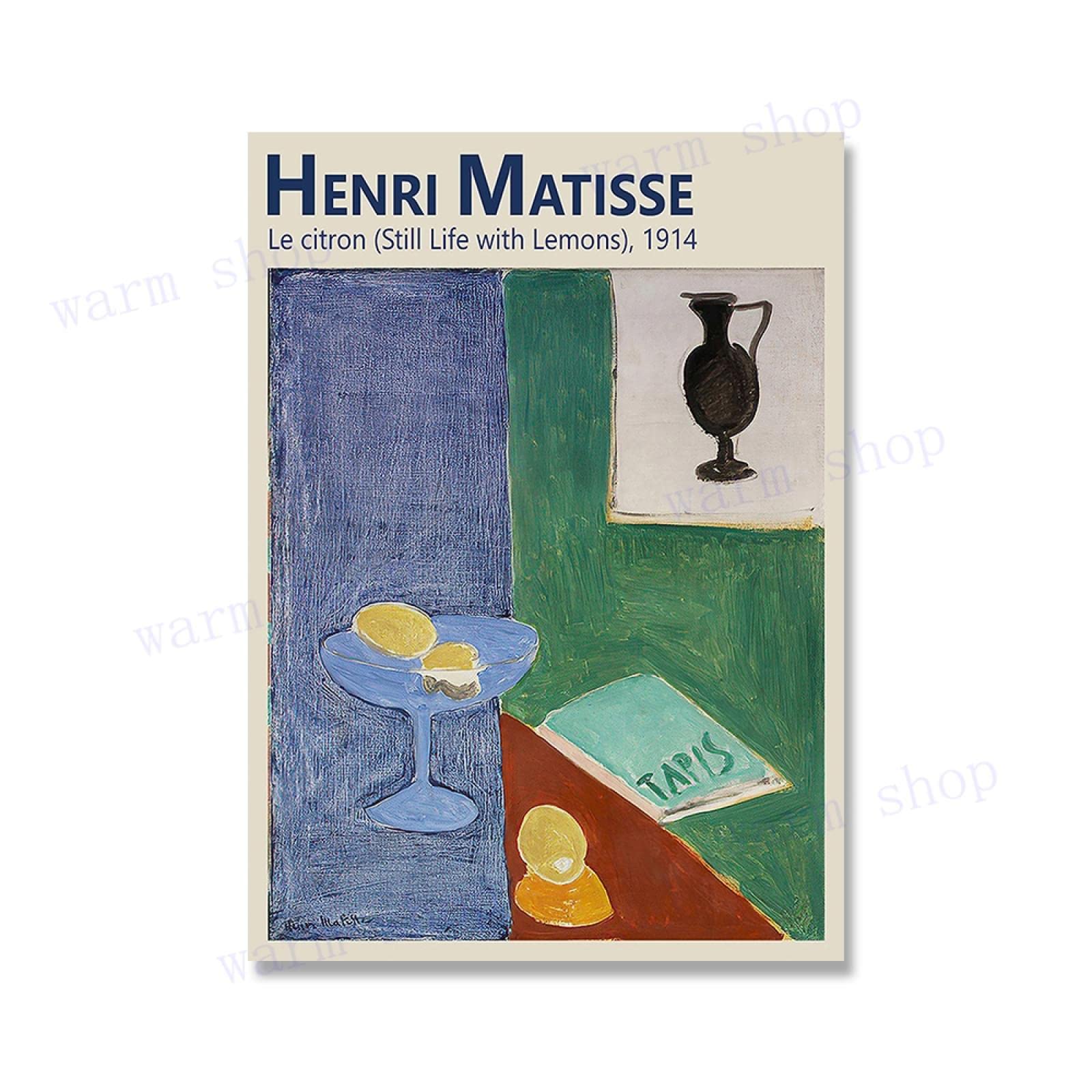 SDVIB Henri Matisse Affiche Nature Morte avec Citron Peinture
