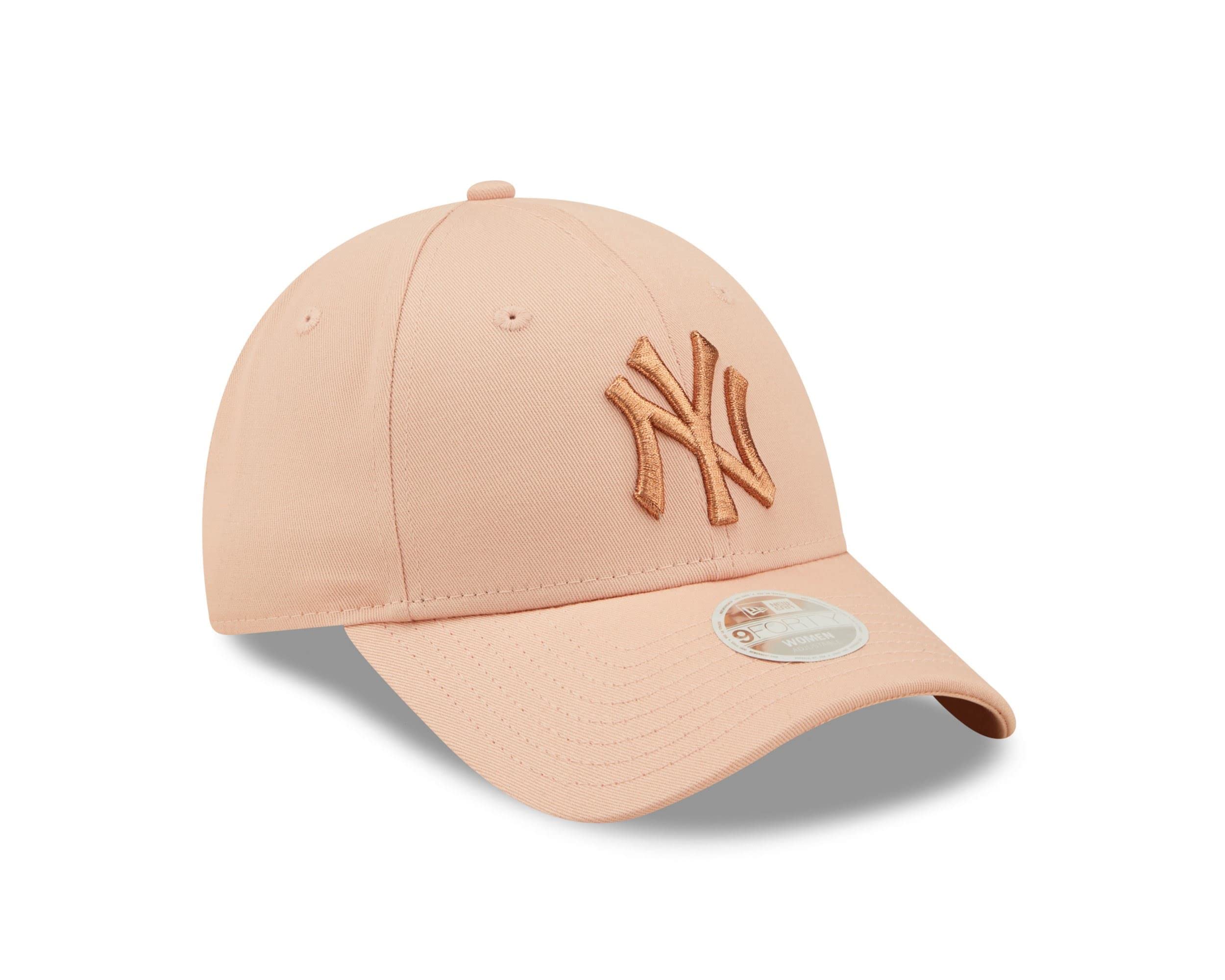 New Era York Yankees MLB Metallic Logo Blush Sky 9Forty Adjustable Women cap