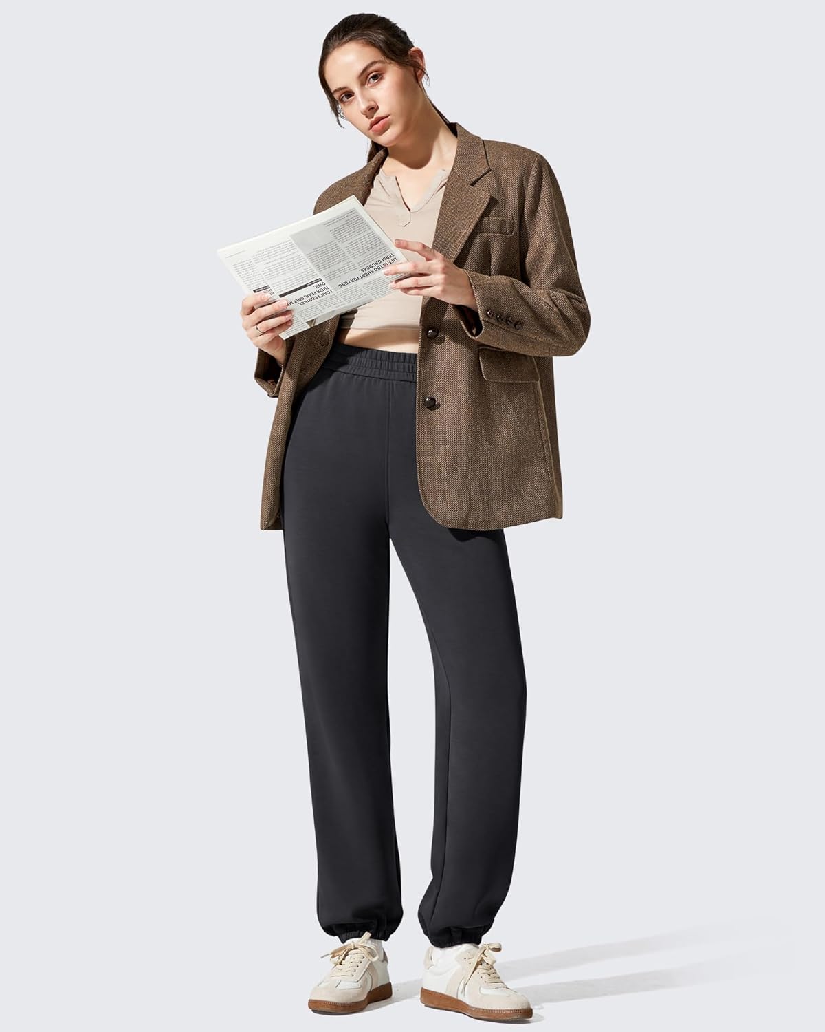 G4Free Smoofit Fleece Lined Joggers Sweatpants Women Thermal Casual Lounge with Pockets Warm Pants for Workout Winter Travel - Image 6