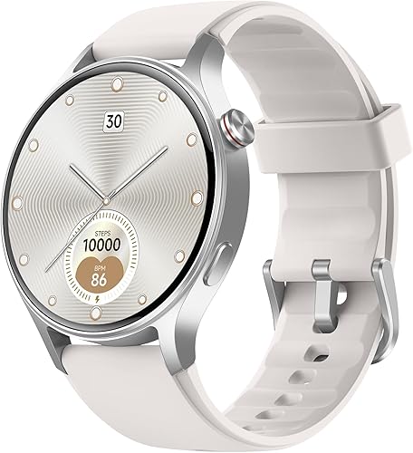 Reloj inteligente para mujer, responderhacer llamadas, monitor de actividad de pantalla ultra transparente AMOLED con monitor de frecuencia