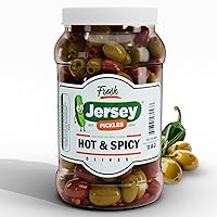 Vista 9 de Jersey Pickles - Combo de aceitunas Hot Mix (1/2 galón)