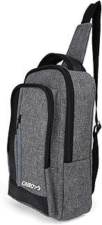 شنطة كروس مقاومة للماء للجنسين للظهر - رمادي