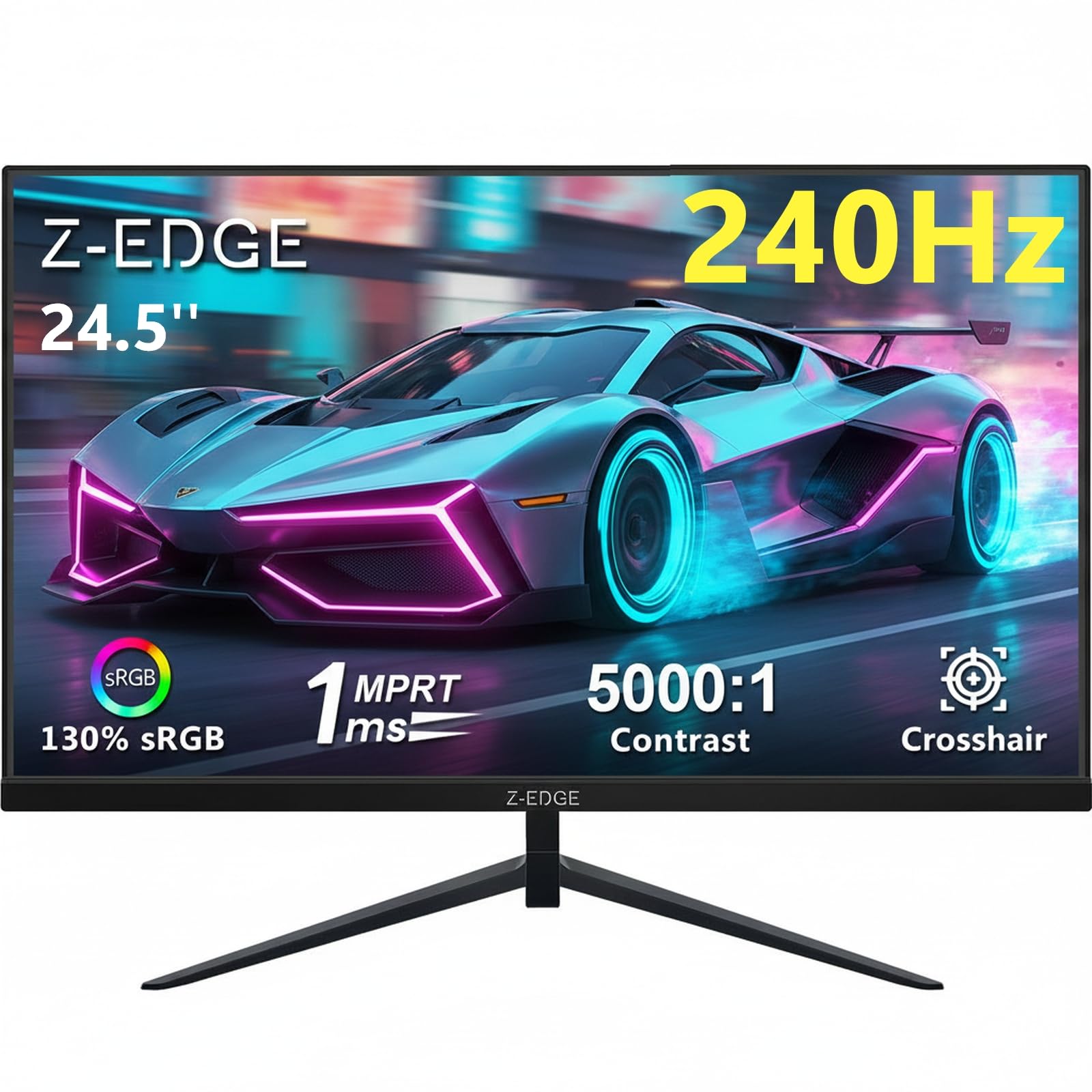 Z-Edge 24,5 Zoll 240Hz Gaming Monitor 1ms VA 1080P Fadenkreuz HDMI DP
