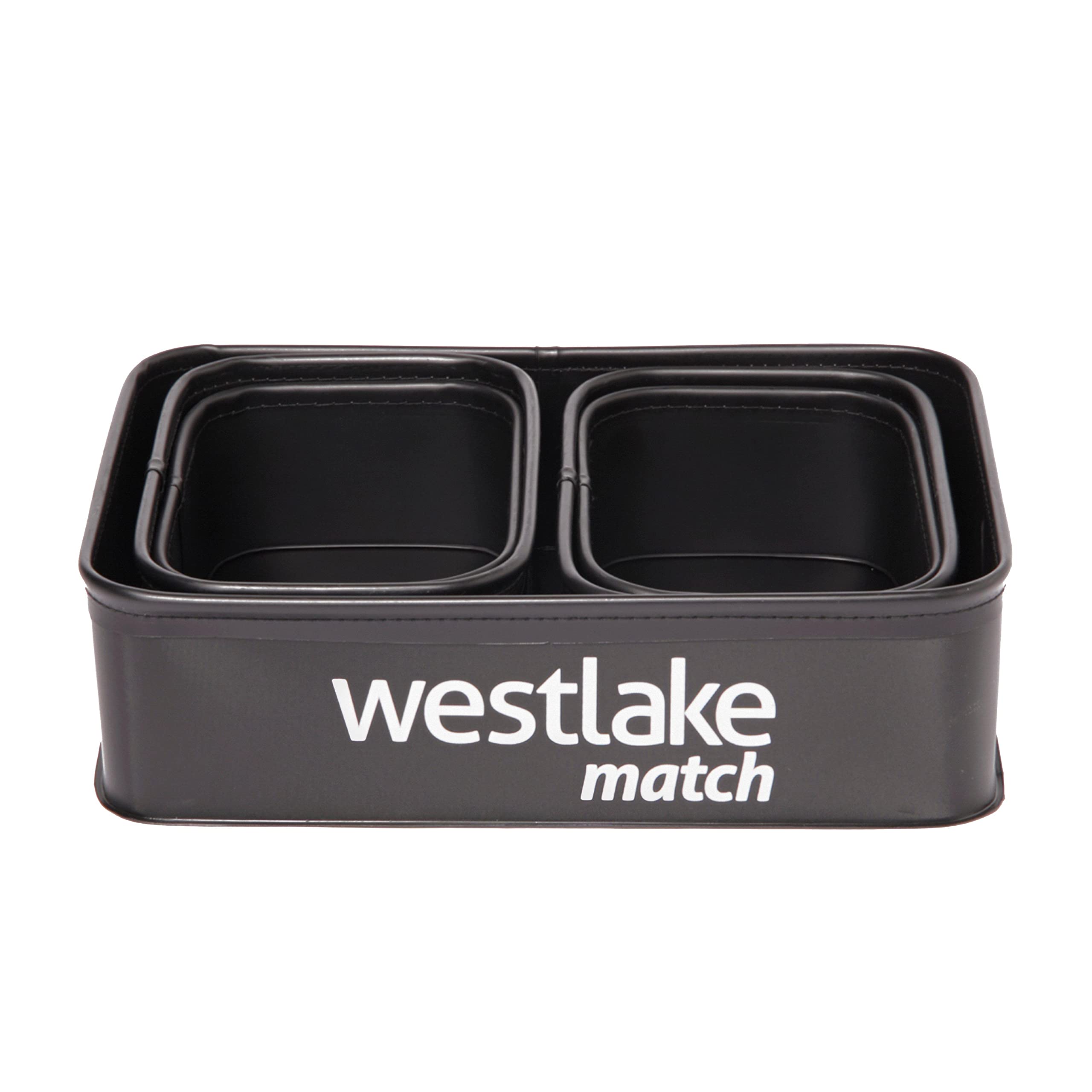 Westlake 5 Piece Rectangular Bait Storage Pack, Fishing Tackle Box, Bait Boxes, Fishing Equipment, Fishing Accessories, Black