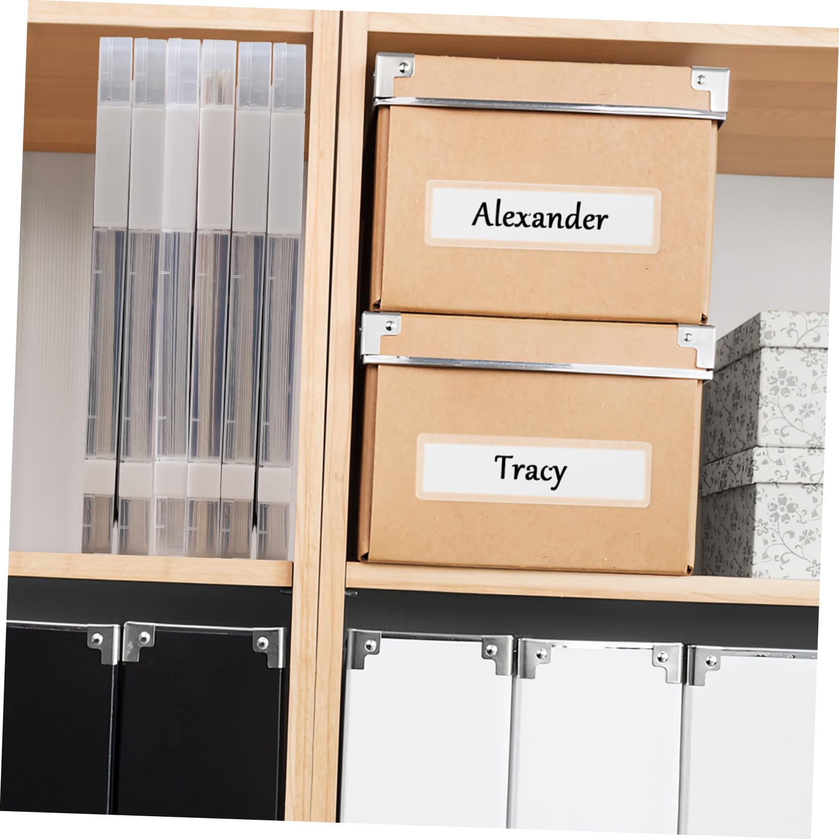 NUOBESTY 6stücke Transparente aus Kunststoff für Büro und Schule zur Aufbewahrung von Papier und Dokumenten mit Klarem Design