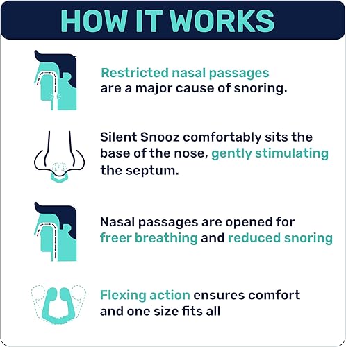 Miniatura 10 de Silent SNOOZ - Dilatador nasal antironquidos - Rejilla de nariz reutilizable con aroma a lavanda diseñada para detener los ronquidos (30 usos)