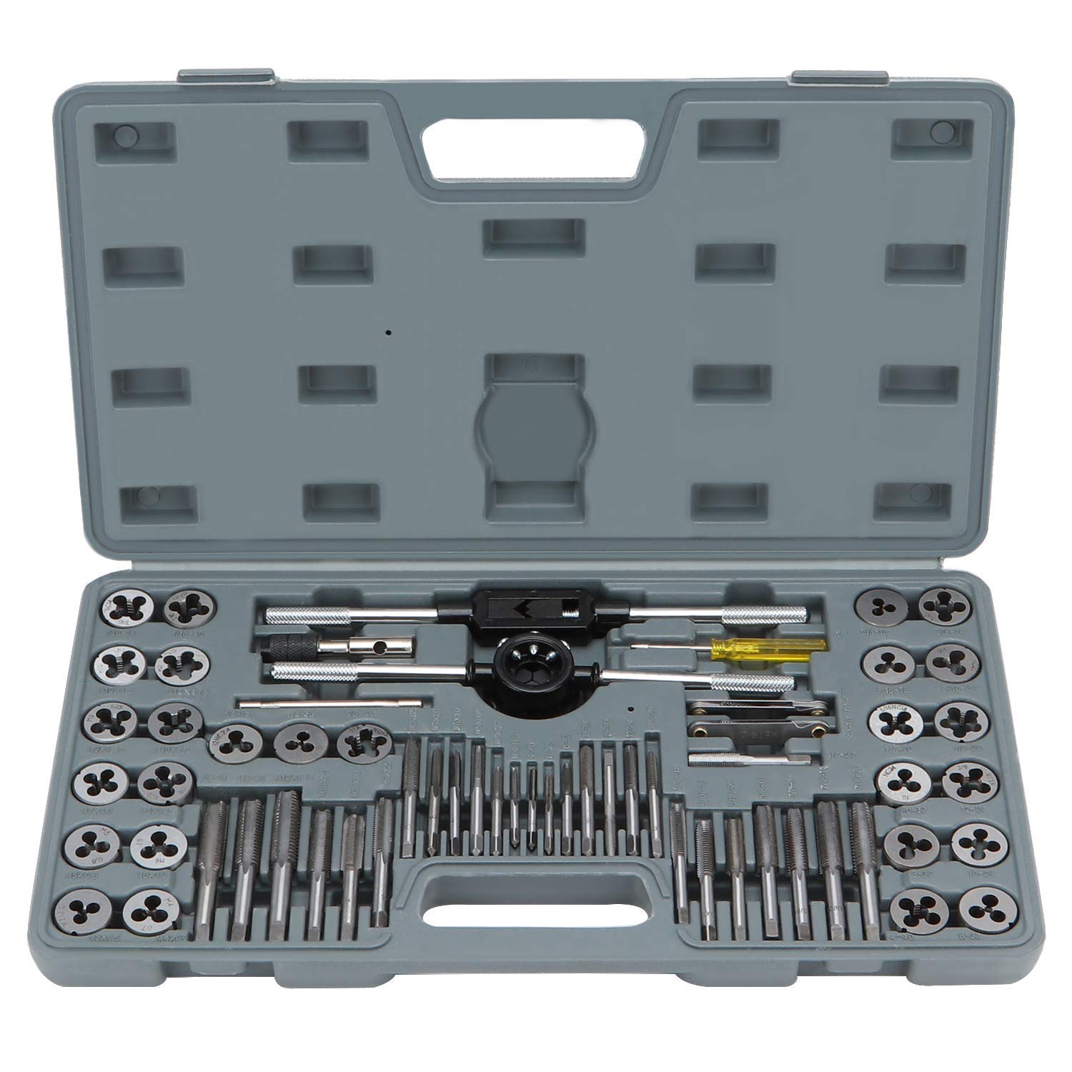 Buy OCGIG 60 Pcs Combiation Tap and Die Set SAE and Metric Rethread Set
