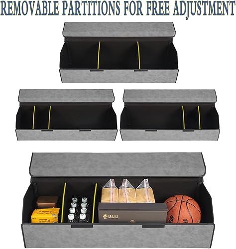 Miniatura 5 de Organizador de maletero para Ford Explorer 2020-2025  Caja de almacenamiento de piel Alcántara gris, precisión a medida, maximiza tu almacenamiento,