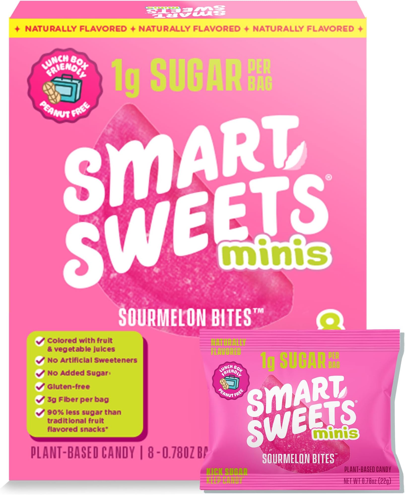 Smart Sweets Sourmelon Bites Multipack, 6.24 Ounce