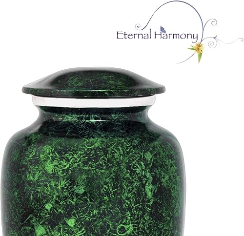 Miniatura 16 de Eternal Harmony Urna grande para cenizas, urna de cremación masculina y femenina para cenizas humanas con acabados elegantes, sello seguro y bolsa