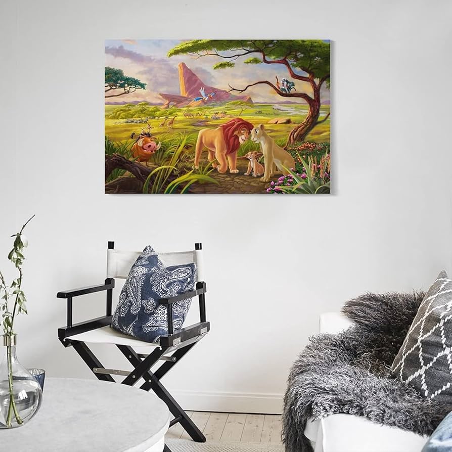 【ディズニー】ライオン・キング トーマス・キンケード ウォールアート 楽天市場】【レビュー特典付き】ディズニー/トーマス キンケード