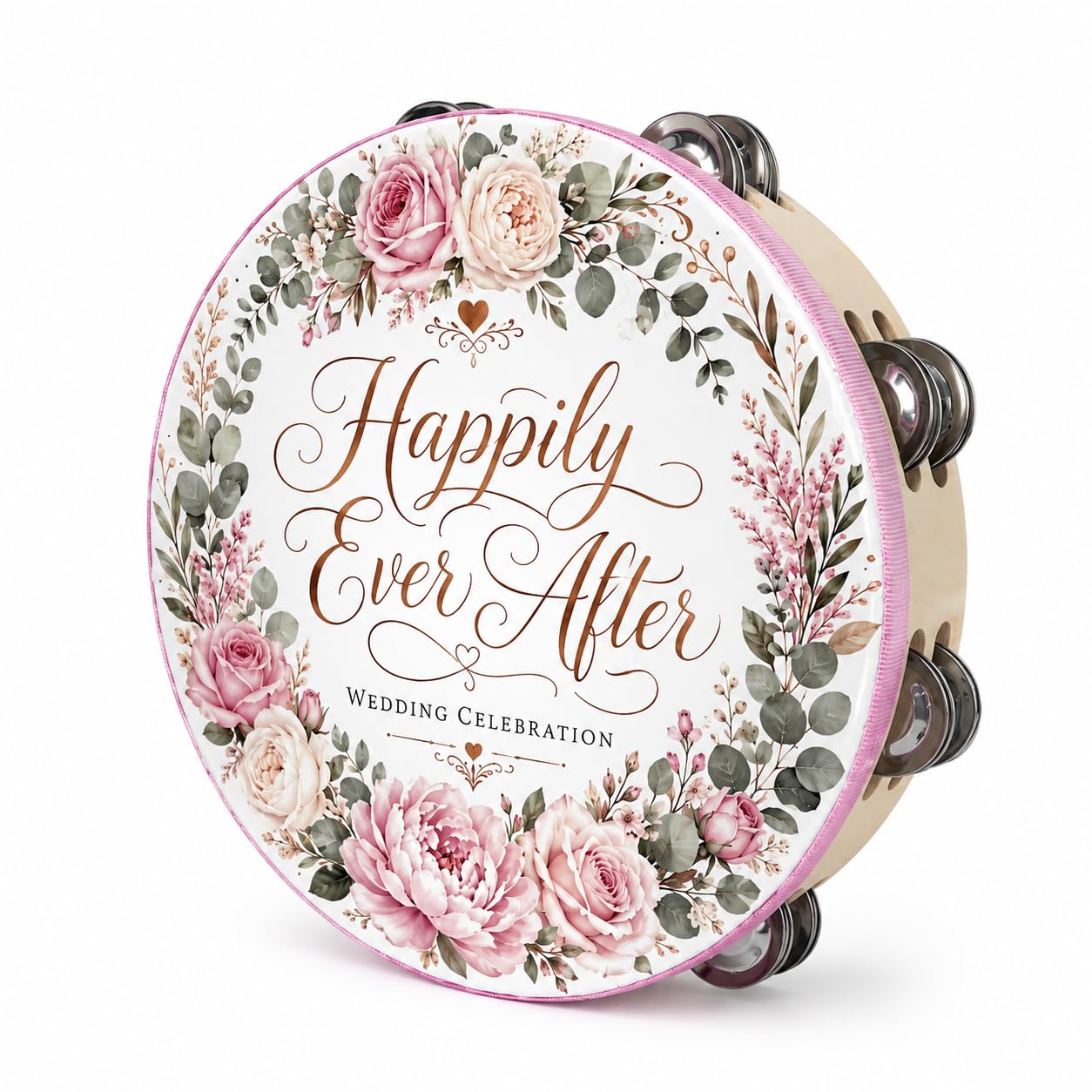 Musfunny Church Tambourine Drum for Adults: 10 Inch Double Row Jingles