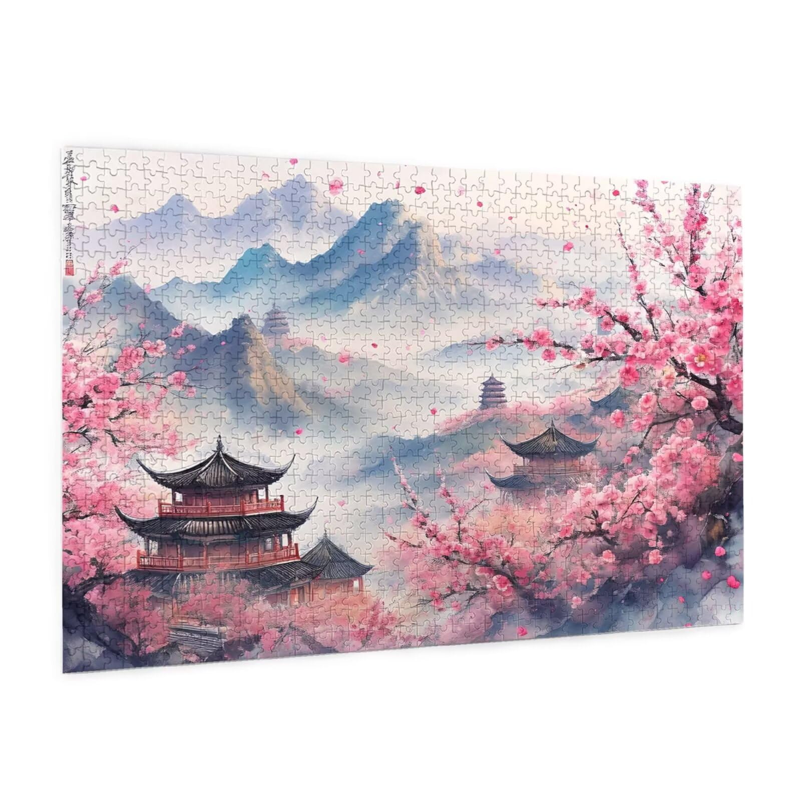 Puzzle Japonia, 3000 elementów, krajobraz, puzzle dla dorosłych, z pudełkiem na prezent, duże drewniane puzzle dla dorosłych, gra zręcznościowa dla całej rodziny, prezenty dla kobiet, 81 x 122 cm
