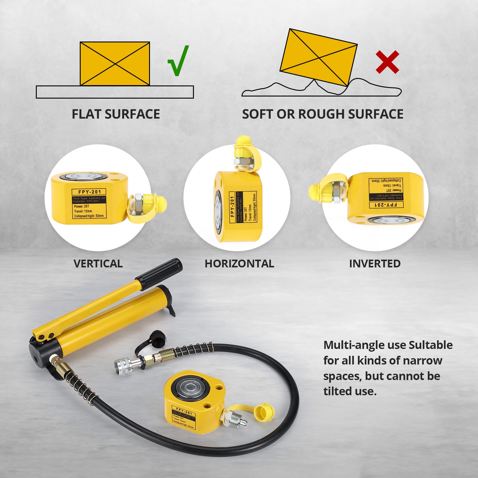 Maasdam - 3 Ton SUV/Equipment Jack (Foot Pump w/Sleeve) (MPL1449-HD)