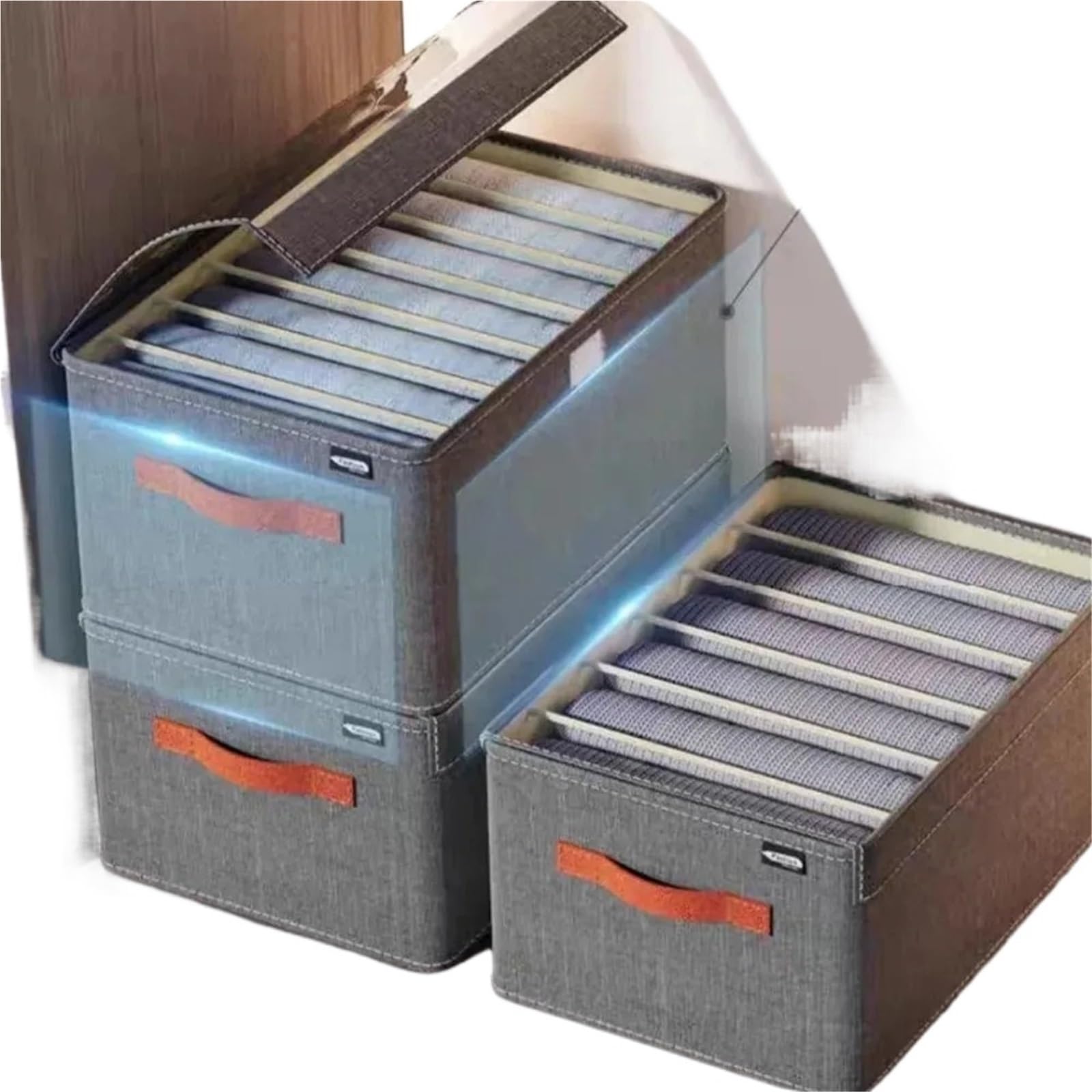 Schubladenorganizer für Unterwäsche, Sockenaufbewahrungsbox, BH- und Dessouskorb für Faltbare Kleidung
