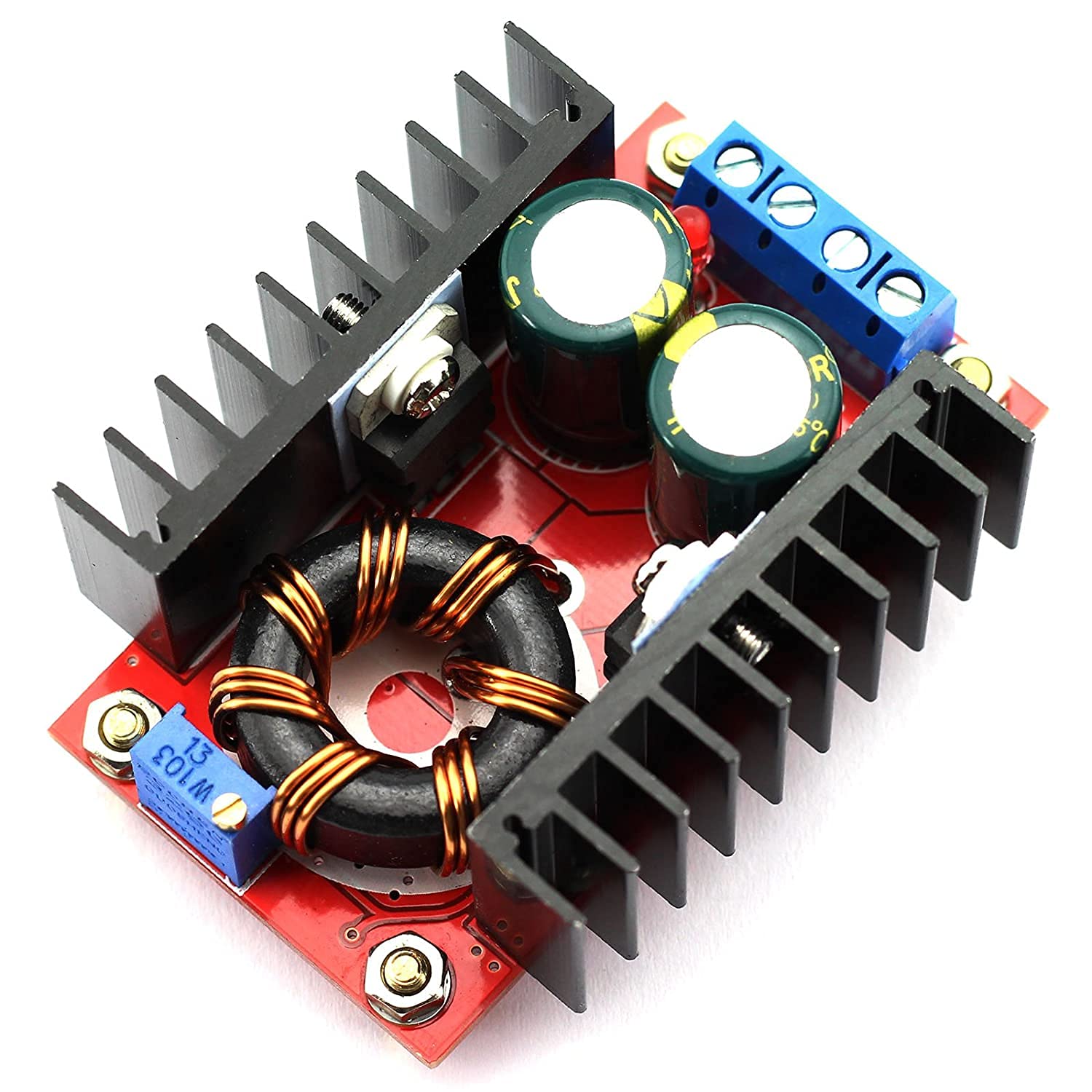Allianztec 150W DC-DC 10-32V to 12-35V Step Up Boost Converter Module Adjustable Power Voltage Module