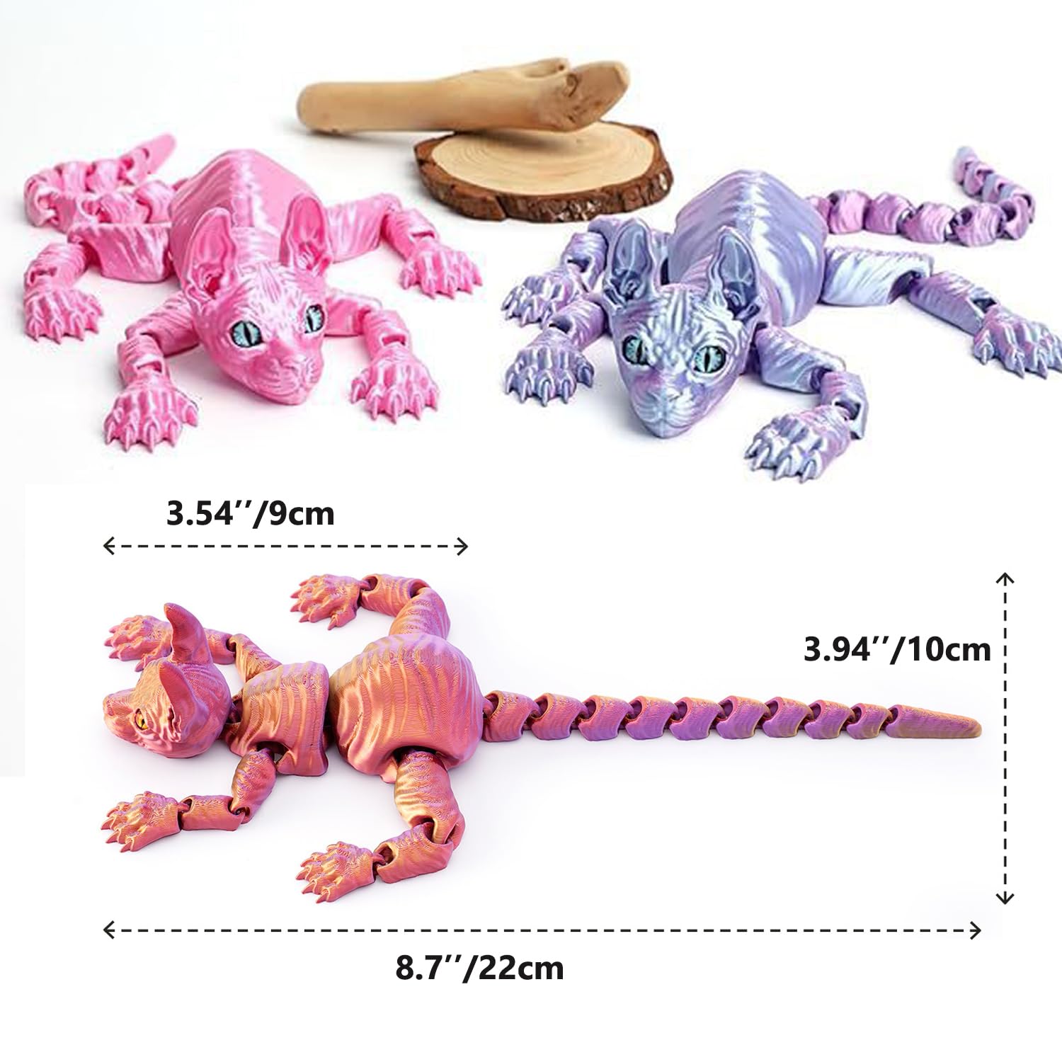 Amazon.com: QINGMIAO 3D Printed Sphinx Cat, Articulated Cat