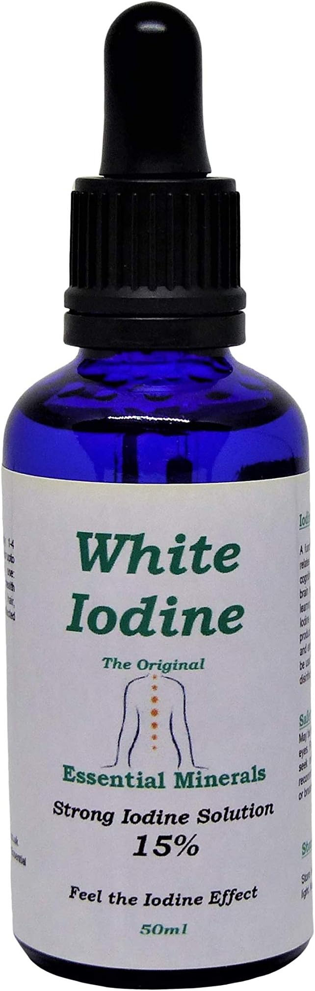 50ml 15% White Iodine Solution - Max Strength Decolourised Clear Solution