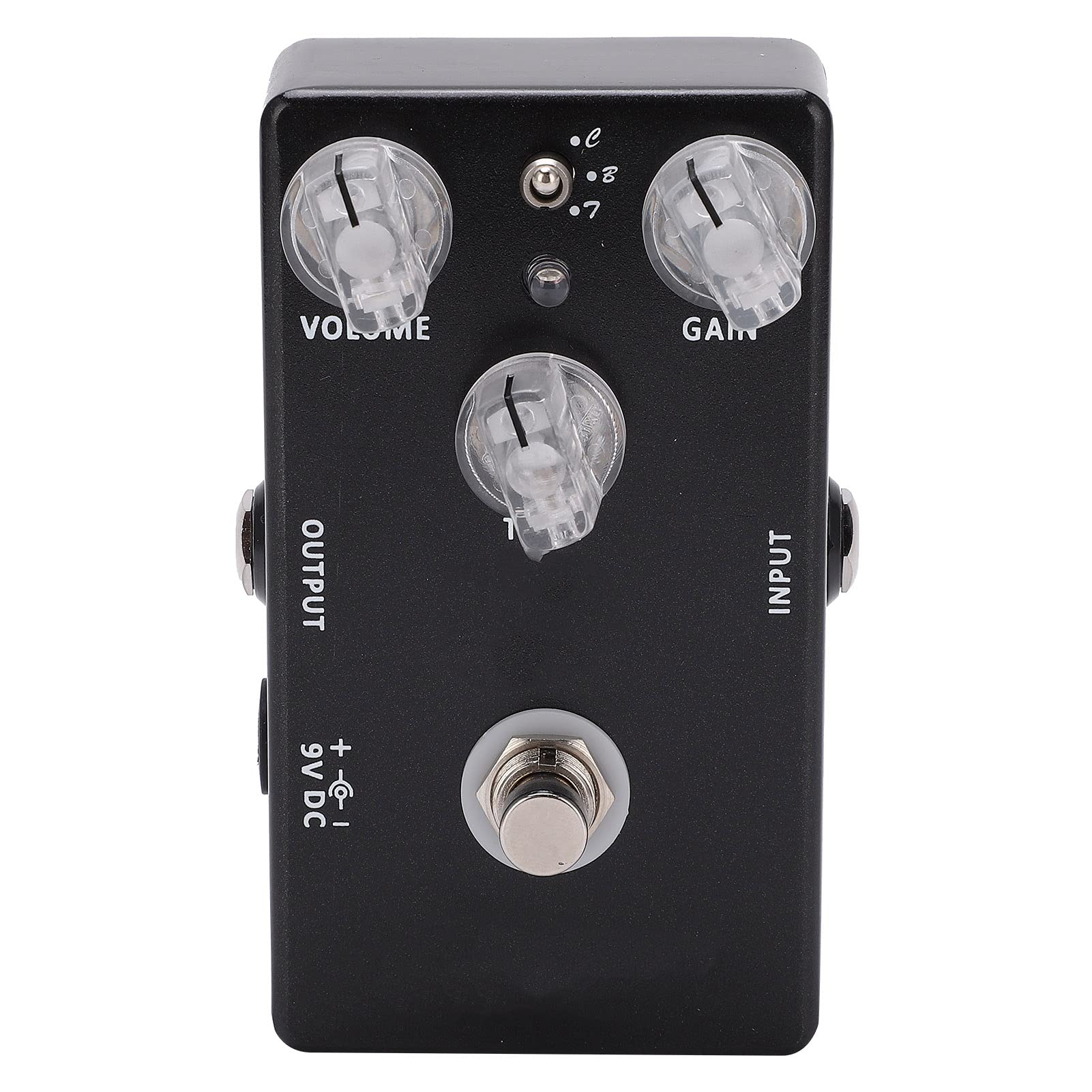 Pedale Effetto Chitarra Super Rat Strumento di Distorsione Regolabile per Musicisti Black Metal 1 unità