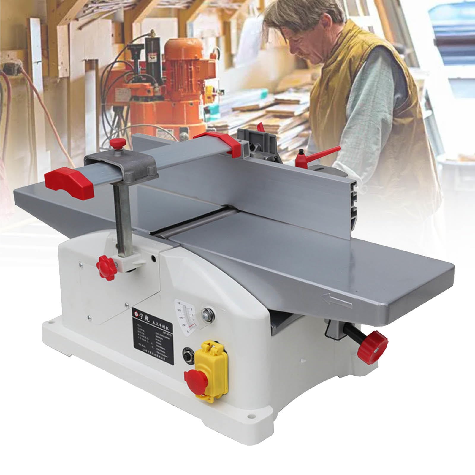 MTTXY 1280W Benchtop Planer, 156mm Wide, Electric Planer Thicknesser with 9000R/Min, Cutting Depth 0-3mm for Dressing, Surfacing Wood