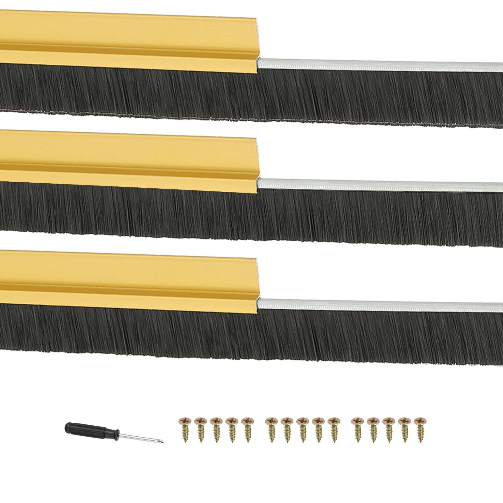 PATIKIL Door Brush Sweeps 1.18" Bristles x 39.37" Long