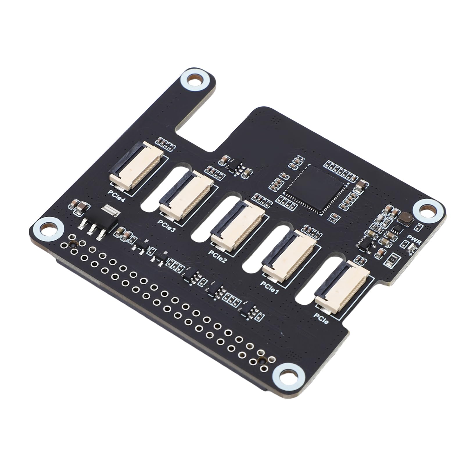 Zunate Scheda Adattatore PCIe FFC Multicanale Connettività Efficiente per RasPi 5 Supporta più HAT Stacking 4