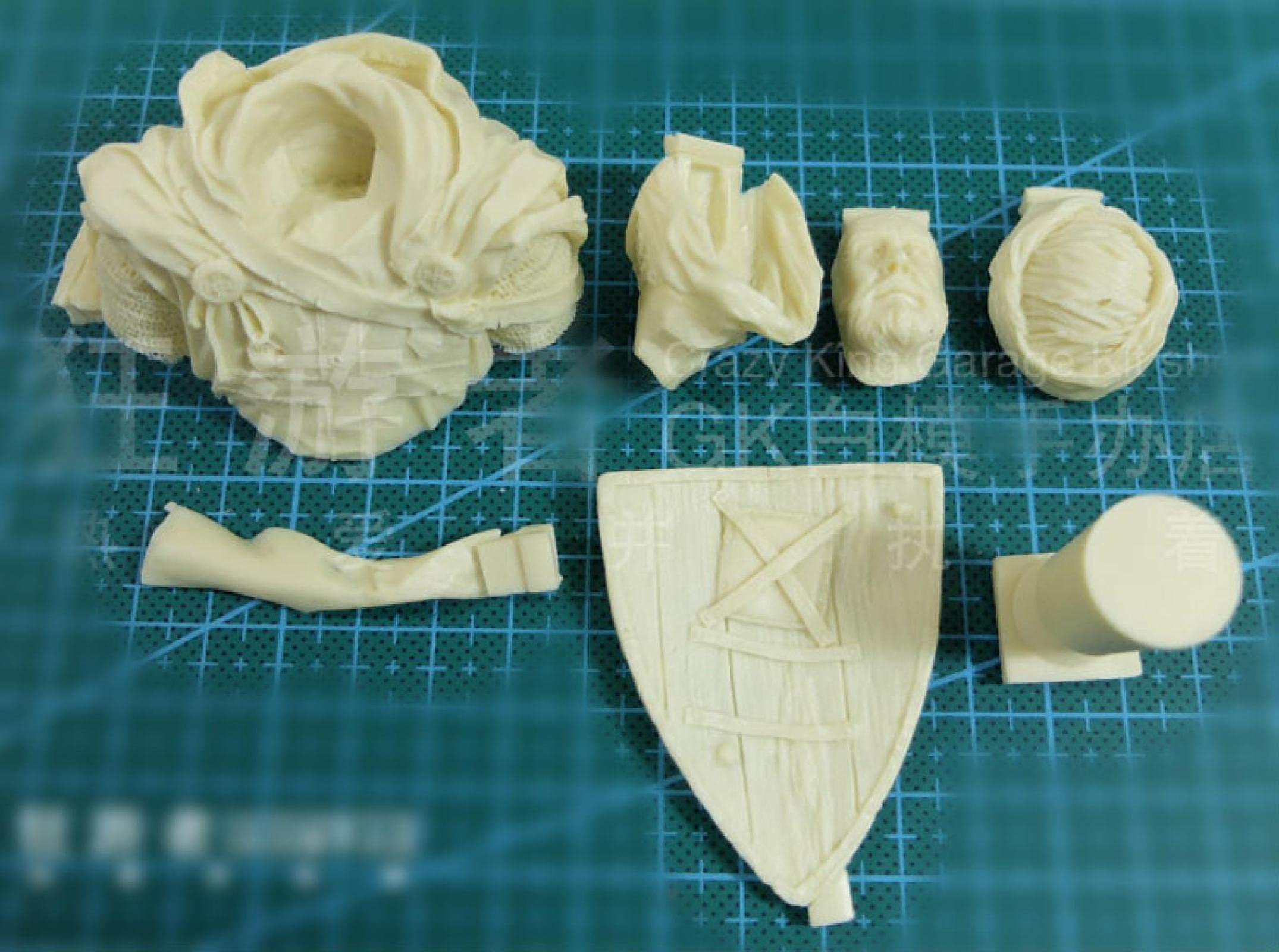 Risjc 1/10 Buste de Figurine en résine Ancien modèle de Paladin de Guerre Blanc // N73309