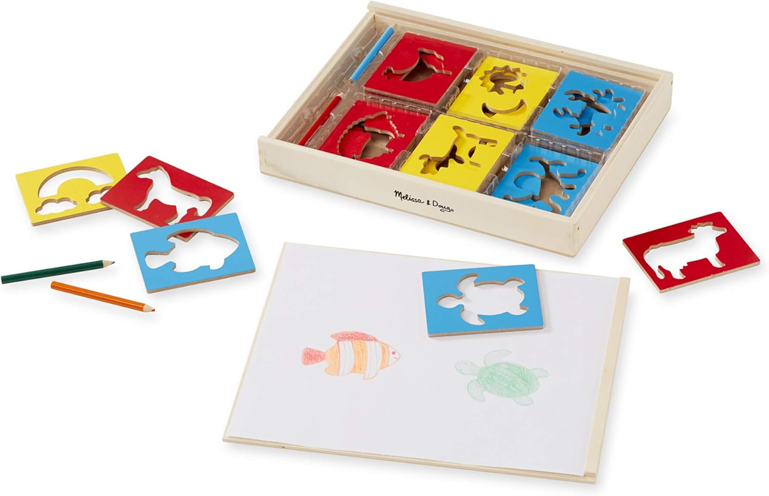 Wooden Stencil Box