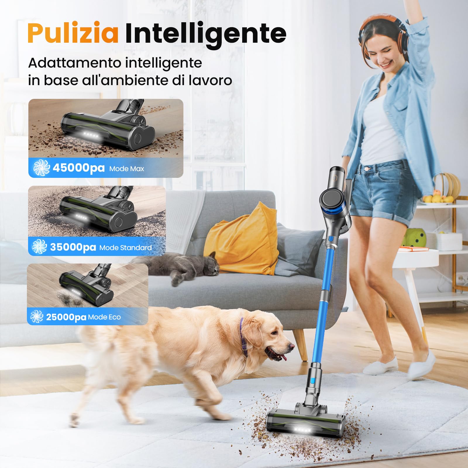 Limpido Sogno Wireless Vacuum Cleaner 45 Kpa - Dettaglio